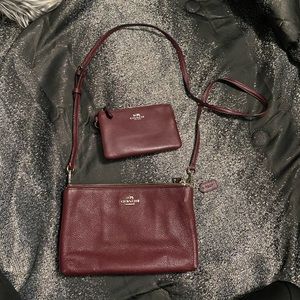 Coach purse with matching wallet